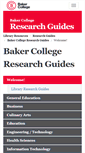 Mobile Screenshot of guides.baker.edu